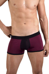 Doreanse 1563-PPL Teaser Boxershorts Farbe Lila-Schwarz